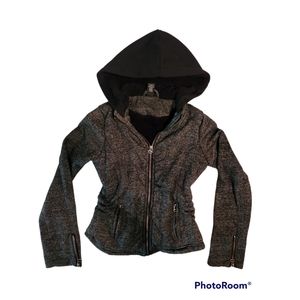 Rue 21 (XS) Gray/Black Zip-Up